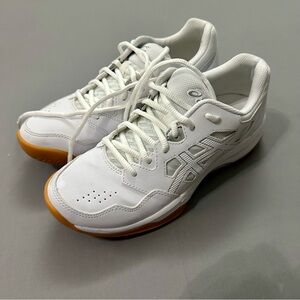 Asics White and Tan Sneakers